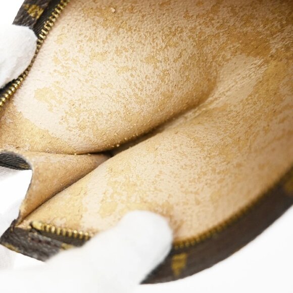 LOUIS VUITTON LV Bucket PM Pouch Bag Monogram Leather Brown France 67KB284 - Picture 12 of 14